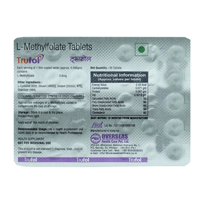 Trufol Tablet 30's, Pack of 30 TABLETS