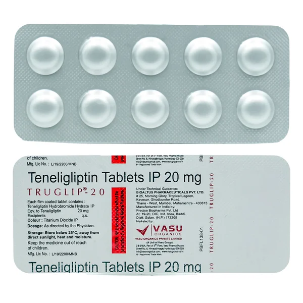 Truglip-20 Tablet 10's, Pack of 10 TABLETS
