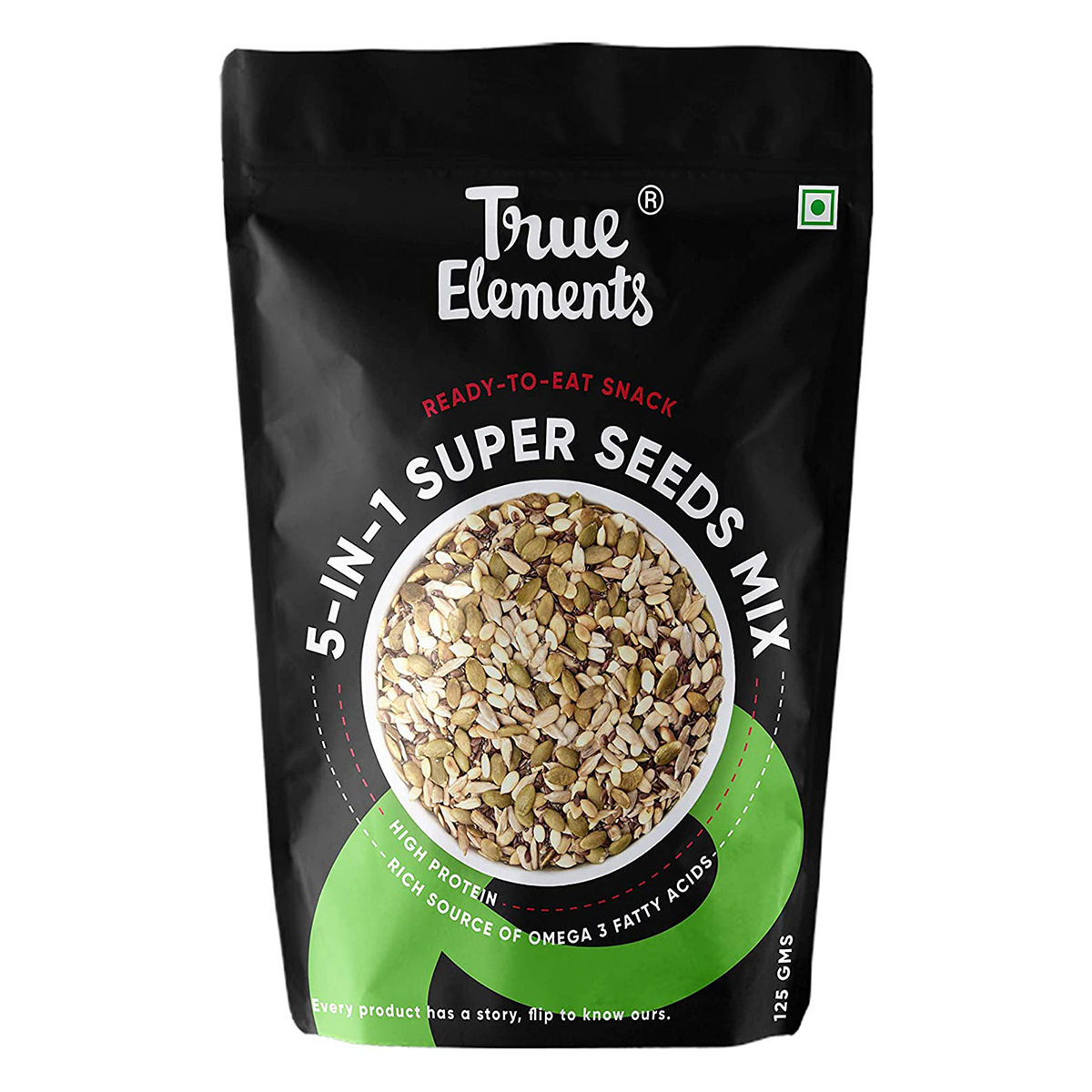 Buy True Elements 5-In-1 Super Seeds Mix, 125 gm Online