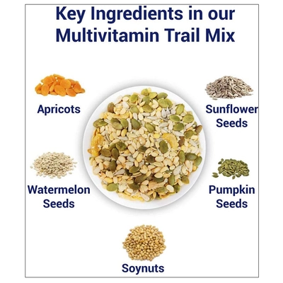 ट्रू एलिमेंट्स मल्टीविटामिन ट्रेल मिक्स, 125 ग्राम, 1 का पैक