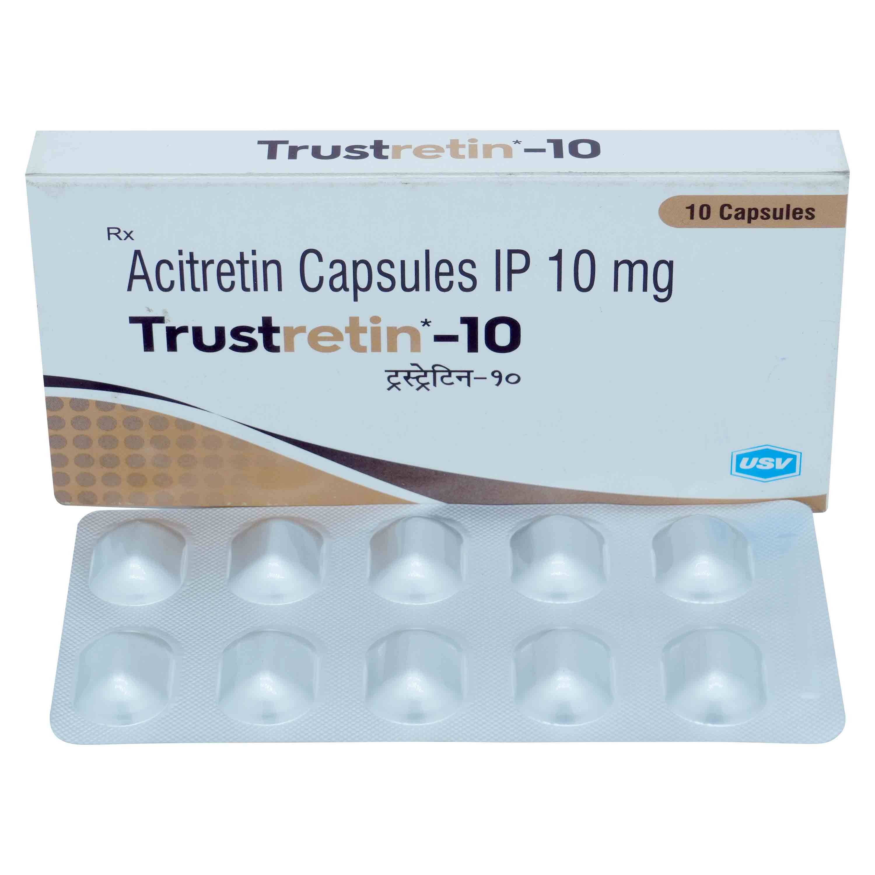 Trustretin-10 Capsule 10's, Pack of 10 CAPSULES Trustretin-10 Capsule 10's, Pack of 10 CAPSULES
