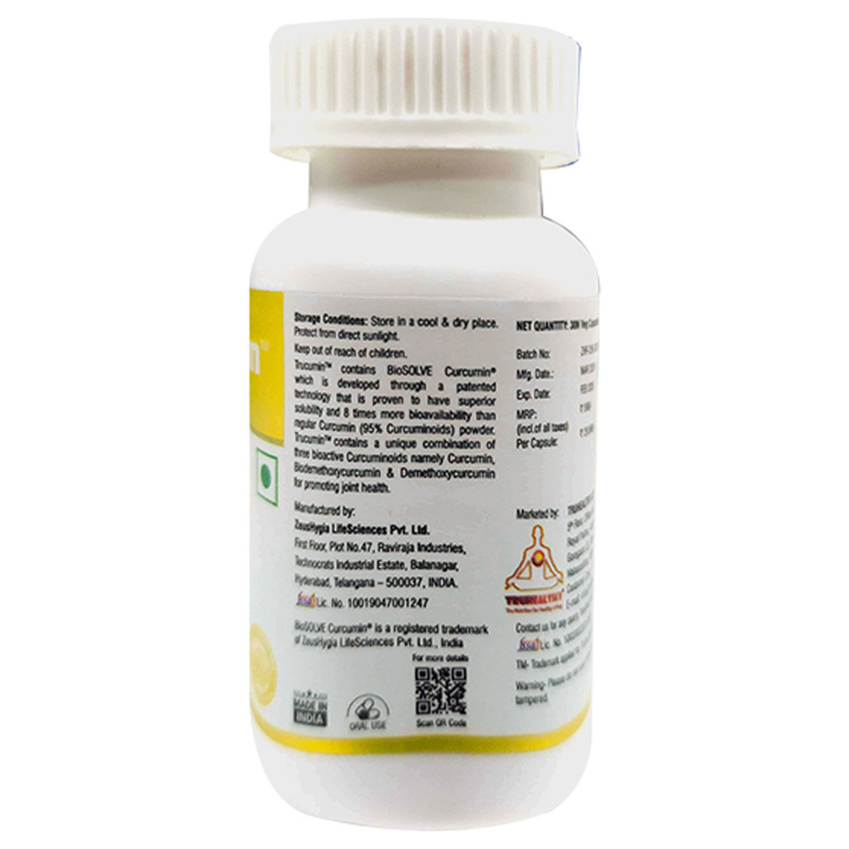 Trucumin Capsules 30's, Pack of 1 Trucumin Capsules 30's, Pack of 1