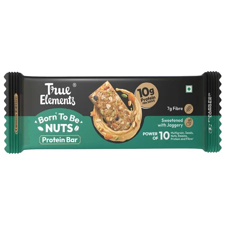 True Elements Born To Be Nuts Protein Bar, 50 gm