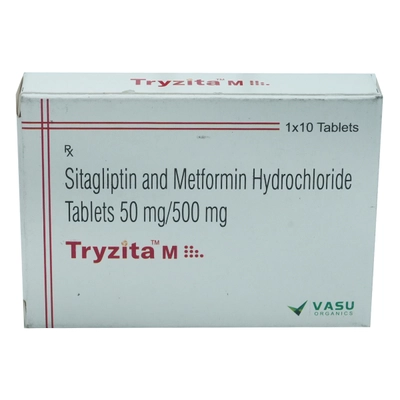 Tryzita M 50/500 Tablet 10's, Pack of 10 TABLETS