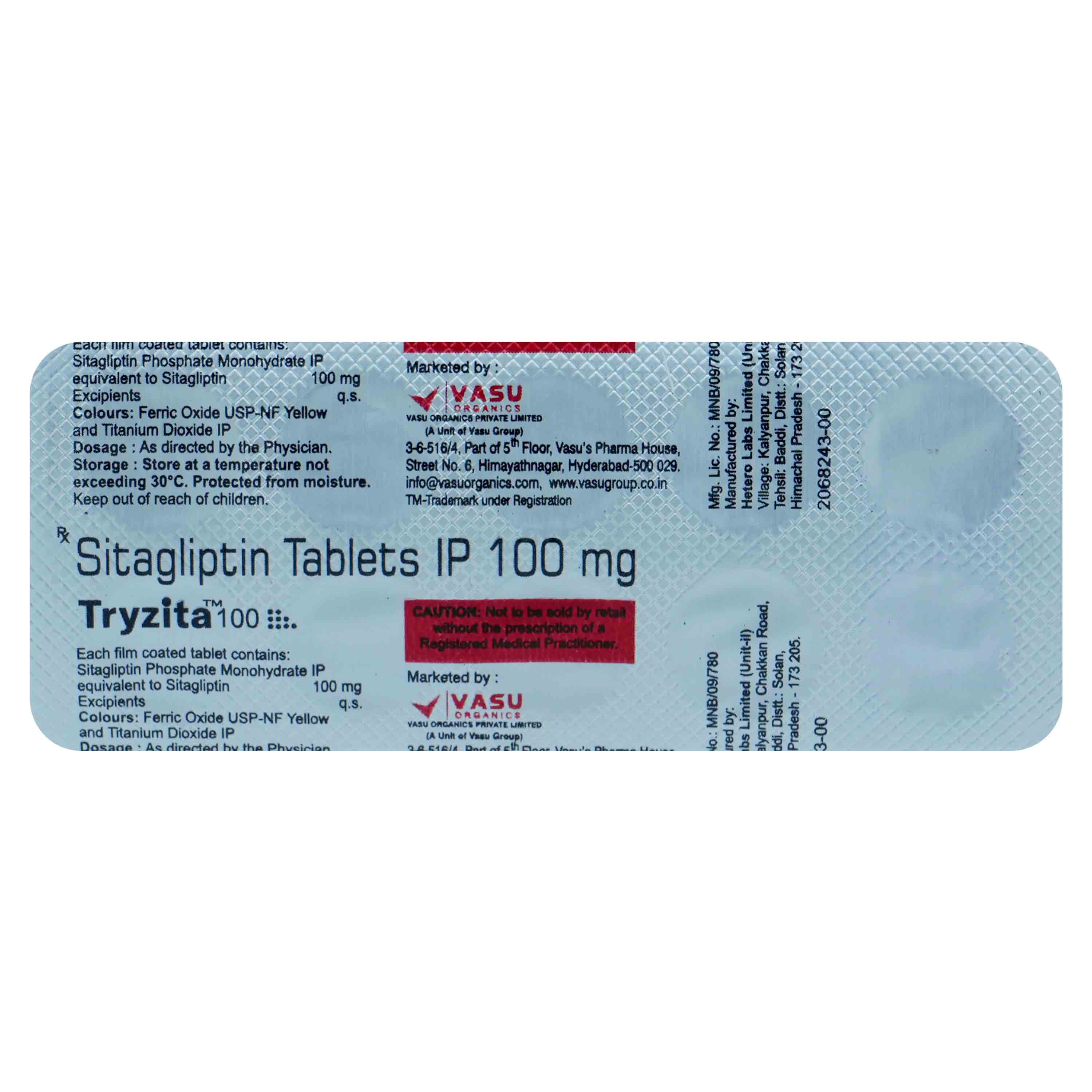 Tryzita 100 Tablet | Uses, Side Effects, Price | Apollo Pharmacy