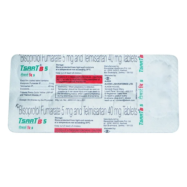 Tsart B 5 Tablet 10's, Pack of 10 TabletS