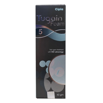 Tugain 5% Foam 60 gm, Pack of 1 FOAM