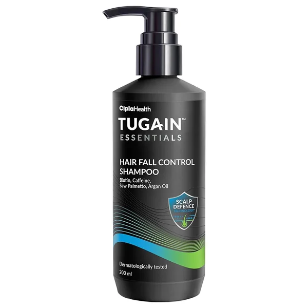 Tugain Essentials Hair Fall Control Shampoo, 200 ml