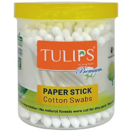 Tulips Cotton Swabs, 100 Count