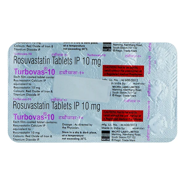 Turbovas 10 mg Tablet 15's