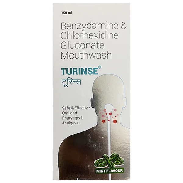 Turinse Mint Mouth Wash 150 ml, Pack of 1 Solution
