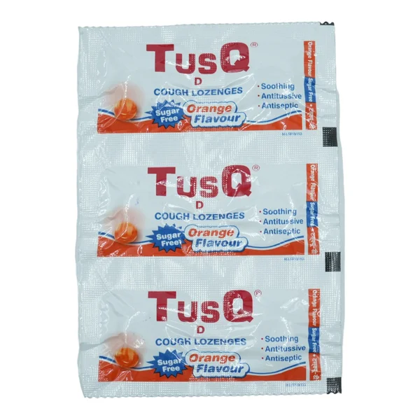Tusq D Sugar Free Orange Cough Lozenges 6's