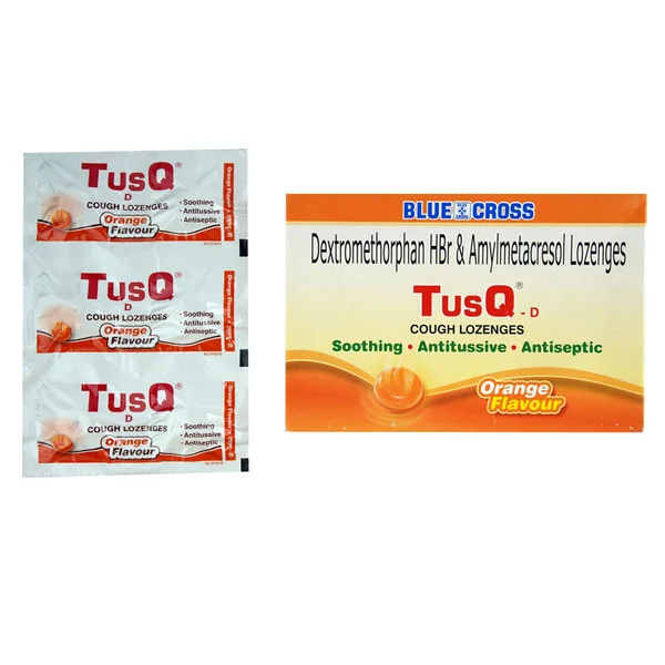Tusq-D Orange Flavour Lozenges 6's