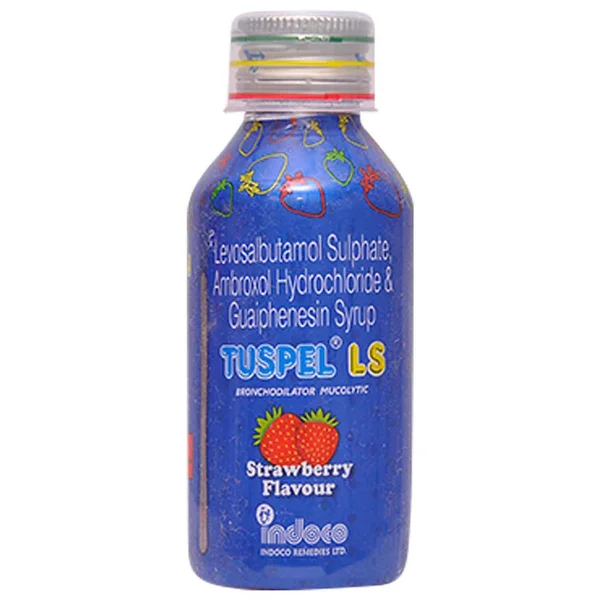 Tuspel LS Strawberry Flavour Syrup 100 ml, Pack of 1 Syrup