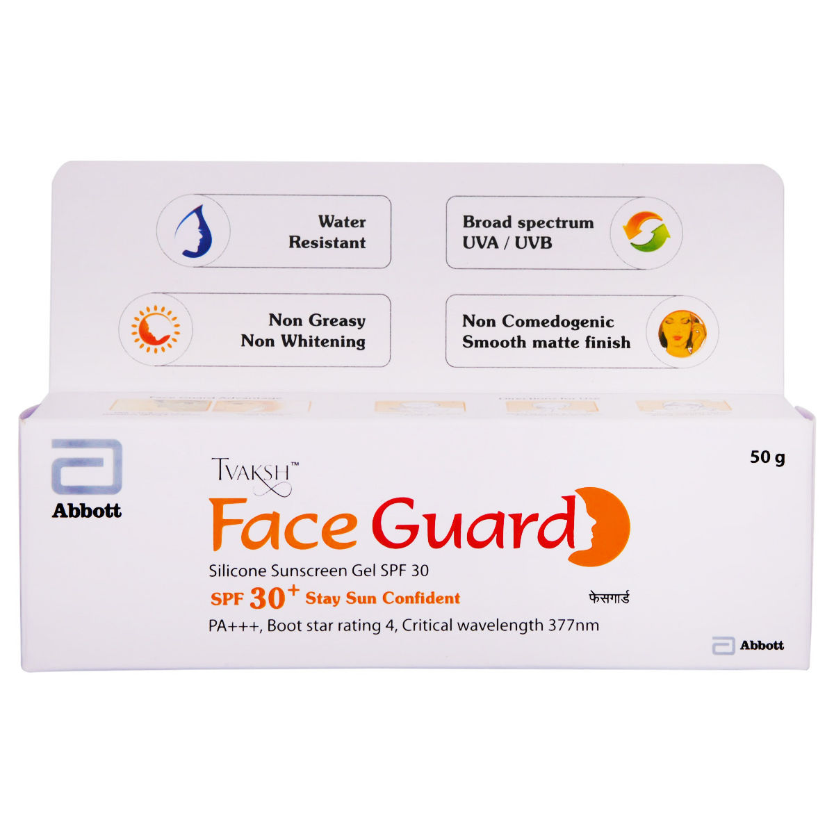 Tvaksh Face Guard SPF 30+ PA+++ Silicone Sunscreen Gel, 50 gm Price