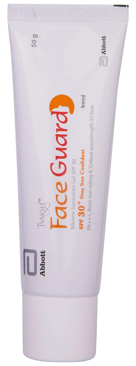 Tvaksh Face Guard SPF 30+ Sunscreen Gel 50 gm, Pack of 1 Tvaksh Face Guard SPF 30+ Sunscreen Gel 50 gm, Pack of 1