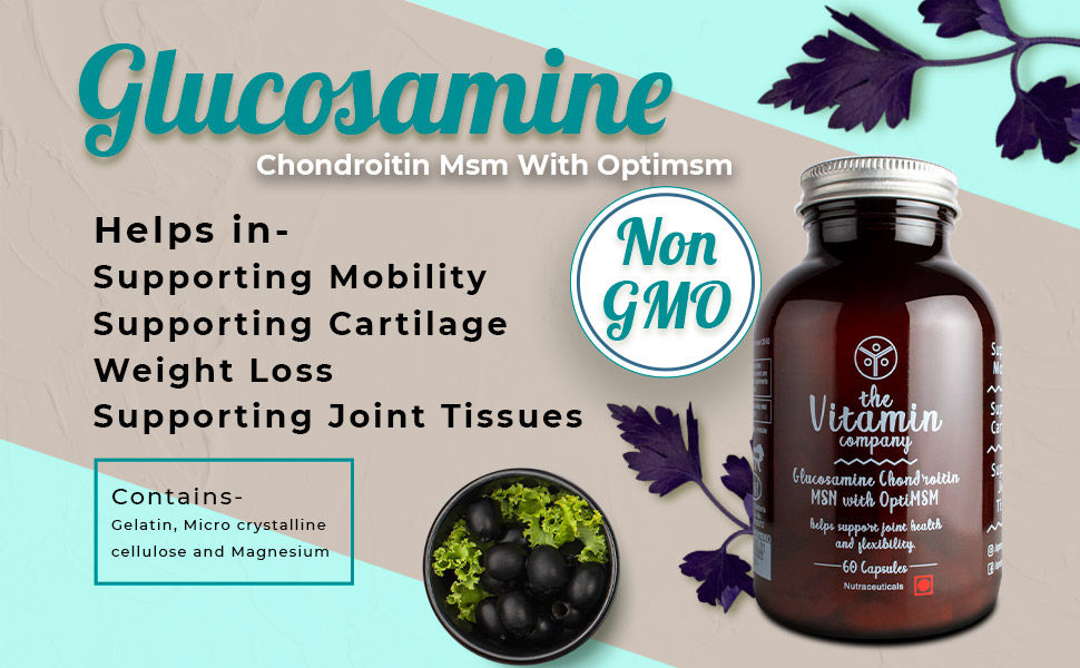 The Vitamin Company Glucosamine Chondroitin MSN with OptiMSM, 60