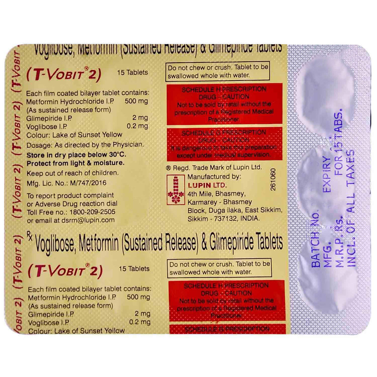 T-Vobit 2 Tablet 15's, Pack of 15 T-Vobit 2 Tablet 15's, Pack of 15