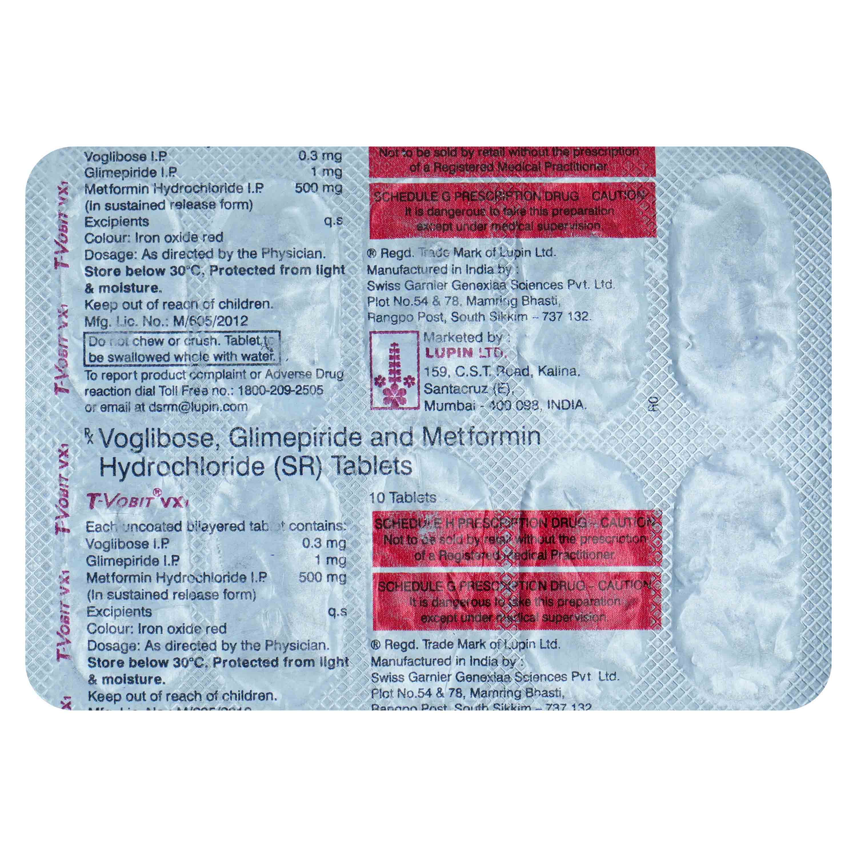 T-Vobit VX1 Tablet 10's, Pack of 10 TABLETS T-Vobit VX1 Tablet 10's, Pack of 10 TABLETS