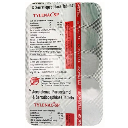Tylenac-SP Tablet 10's