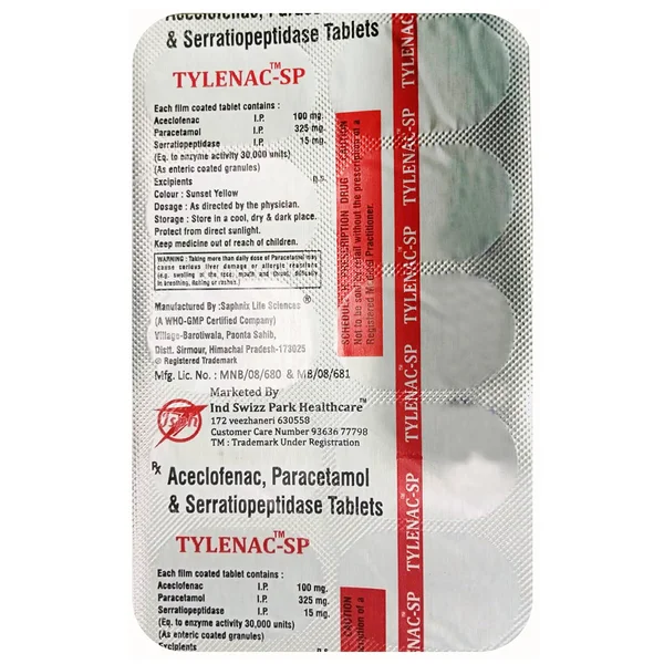 Tylenac-SP Tablet 10's
