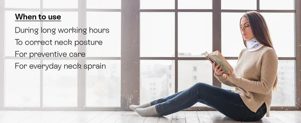 Tynor B03 Cervical Collar Hard Large, 1 Count, Pack of 1