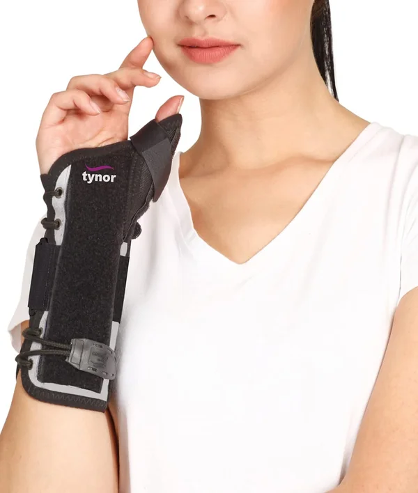 Tynor E44 Medium Wrist Splint With Thumb, 1 Count, Pack of 1
