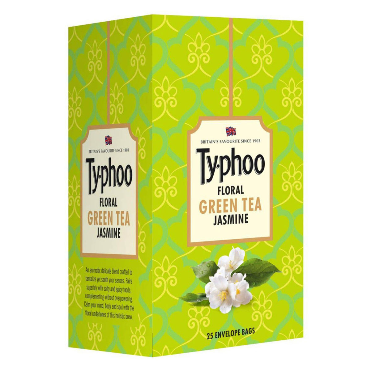 Ty.Phoo Floral Jasmine Green Tea Bags, 25 Count, Pack of 1 Ty.Phoo Floral Jasmine Green Tea Bags, 25 Count, Pack of 1