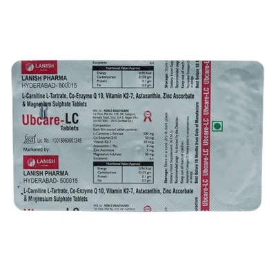 Ubcare LC Tablet 10's, Pack of 10