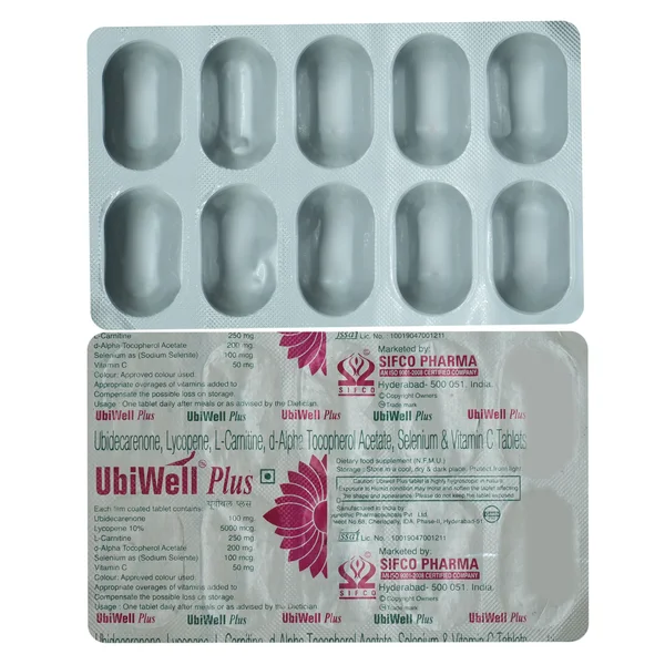 Ubiwell Plus Tablet 10's, Pack of 10 TabletS