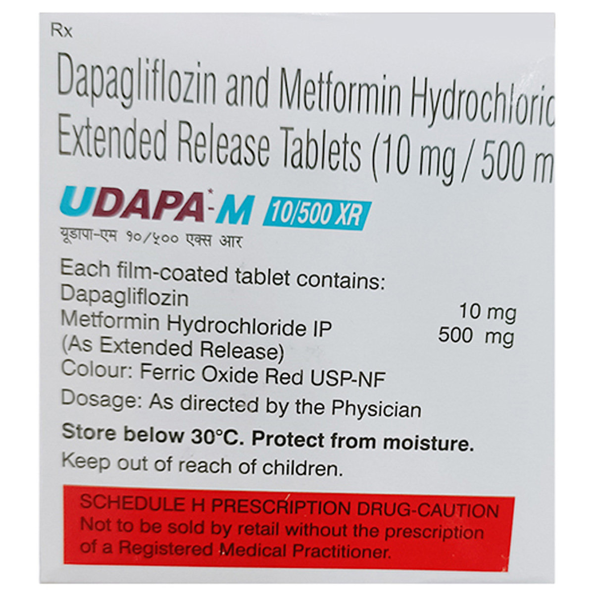 Udapa-M 10/500 XR Tablet 10's, Pack of 10 TabletS Udapa-M 10/500 XR Tablet 10's, Pack of 10 TabletS