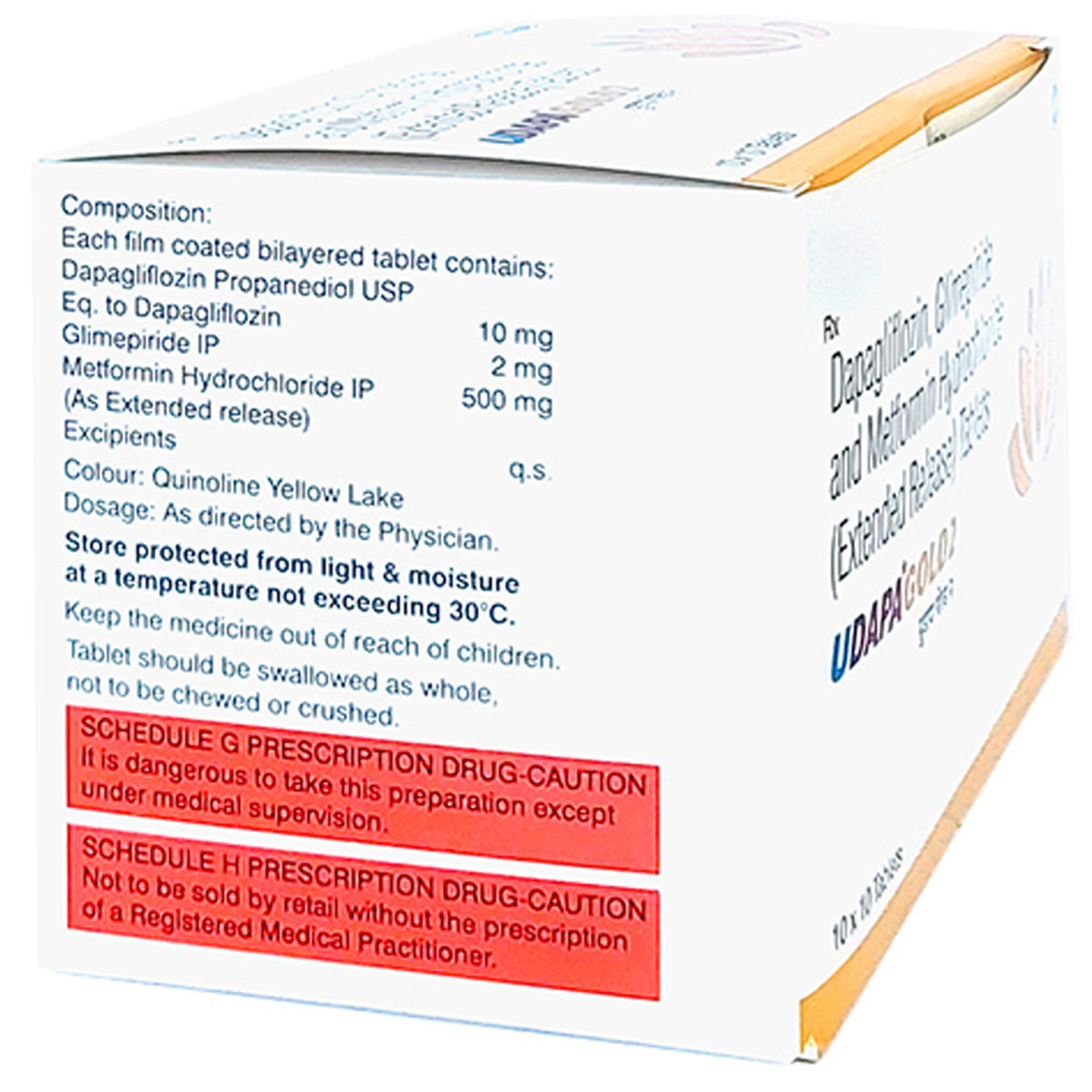 Udapa Gold 2 Tablet 10's, Pack of 10 TABLETS Udapa Gold 2 Tablet 10's, Pack of 10 TABLETS