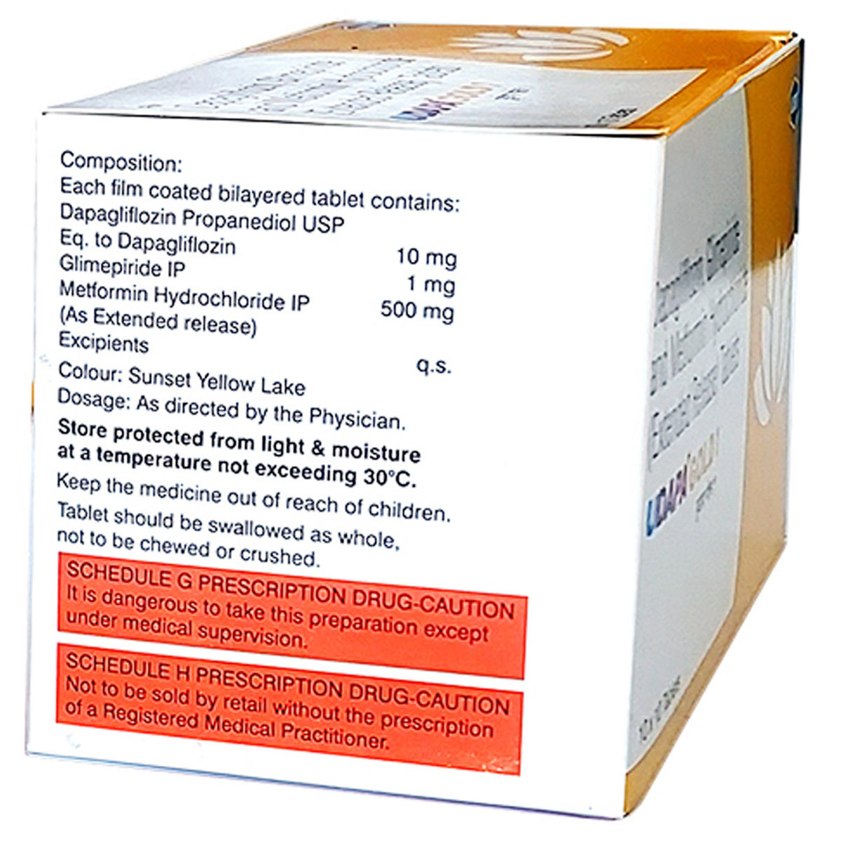 Udapa Gold 1 Tablet 10's, Pack of 10 TABLETS Udapa Gold 1 Tablet 10's, Pack of 10 TABLETS