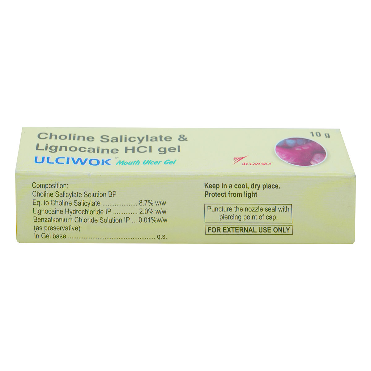 Ulciwok Mouth Ulcer Gel 10 gm, Pack of 1 GEL Ulciwok Mouth Ulcer Gel 10 gm, Pack of 1 GEL
