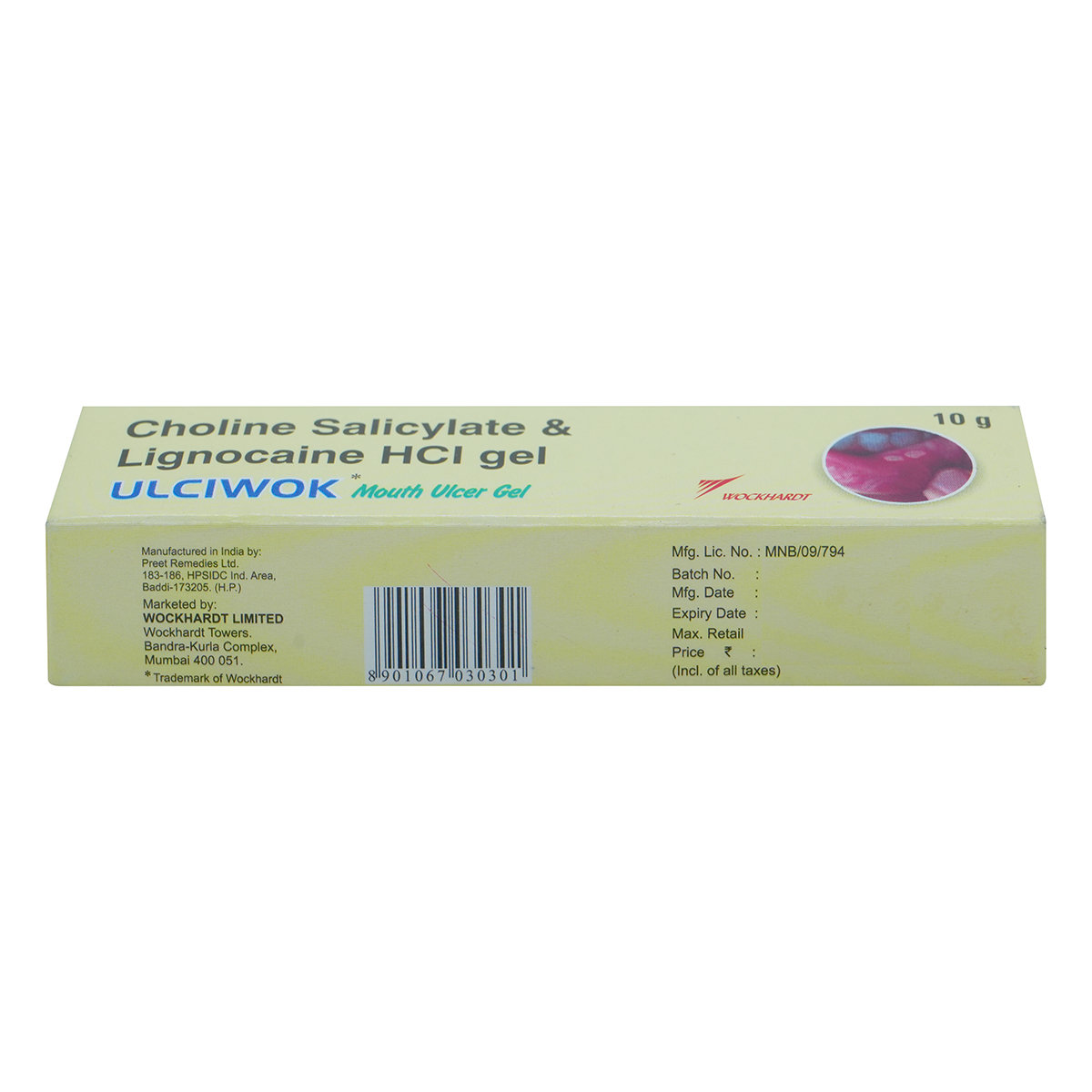 Ulciwok Mouth Ulcer Gel 10 gm, Pack of 1 GEL Ulciwok Mouth Ulcer Gel 10 gm, Pack of 1 GEL