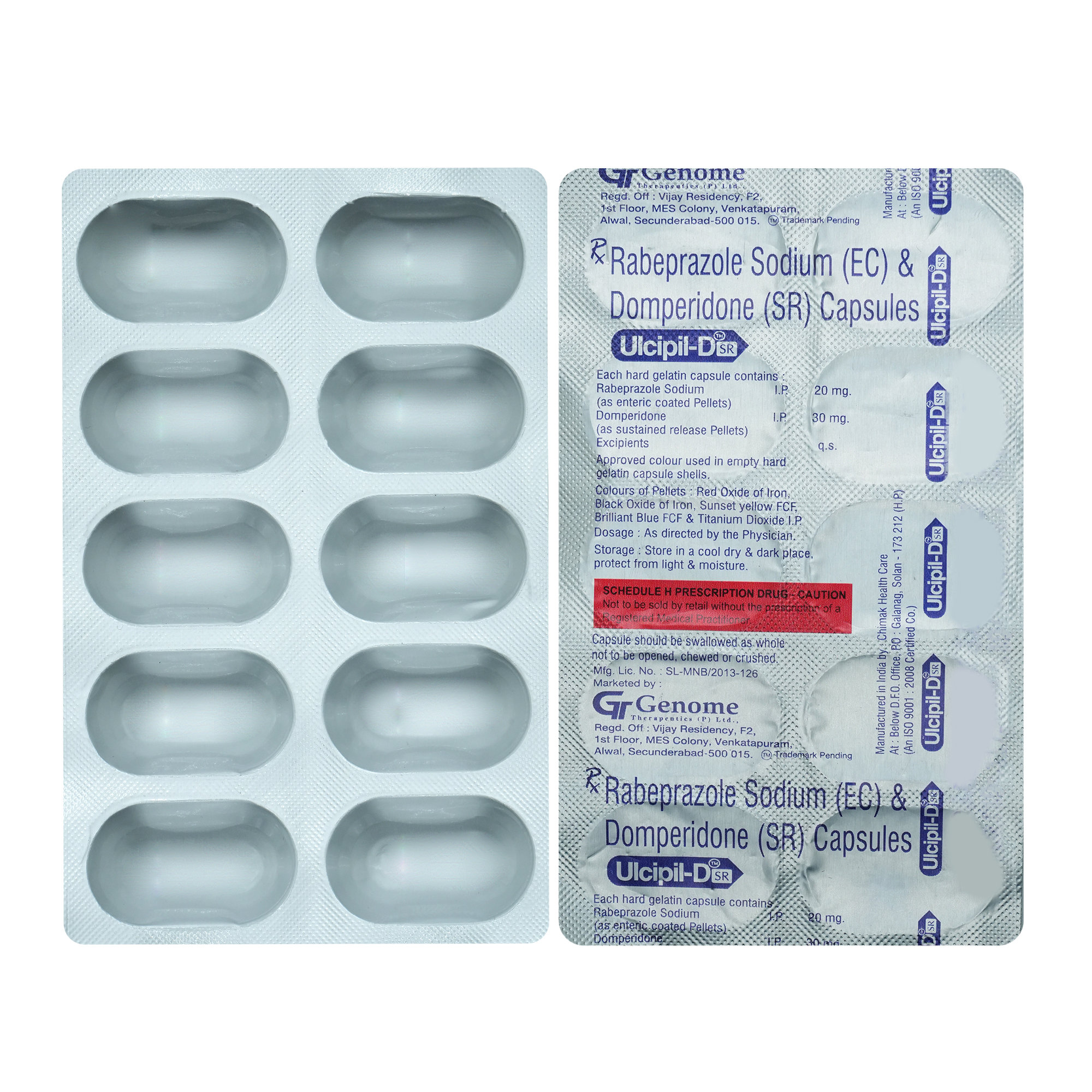 Ulcipil D SR Capsule 10's, Pack of 10 Ulcipil D SR Capsule 10's, Pack of 10