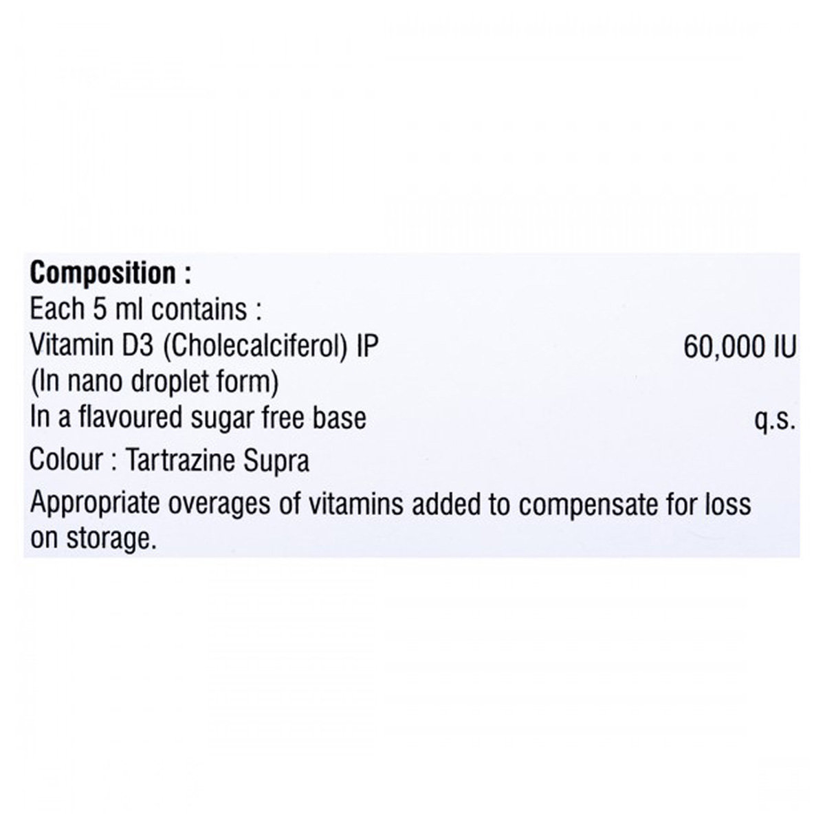 Ulizen D3 Nano 60K Sugar Free Oral Solution 5 ml, Pack of 1 Oral Solution Ulizen D3 Nano 60K Sugar Free Oral Solution 5 ml, Pack of 1 Oral Solution