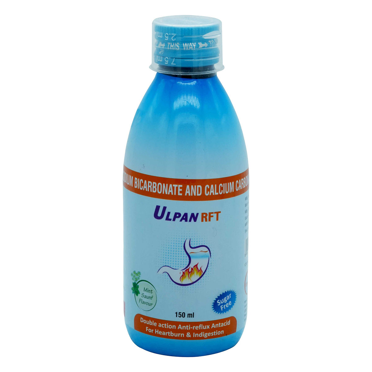 Buy Ulpan RFT Sugar Free Mint Saunf Flavour Suspension 150 ml Online