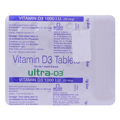 Ultra D3 Tablet 30's, Pack of 30 TABLETS