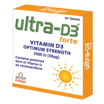 Ultra D3 Forte Tablet 30's, Pack of 30 TabletS