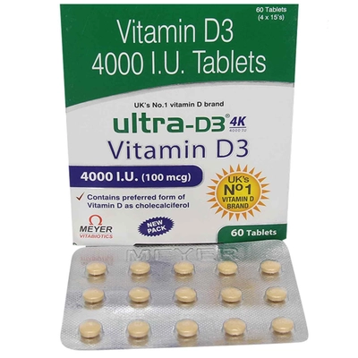 Ultra D3 4K Tablet 15's, Pack of 15 TABLETS