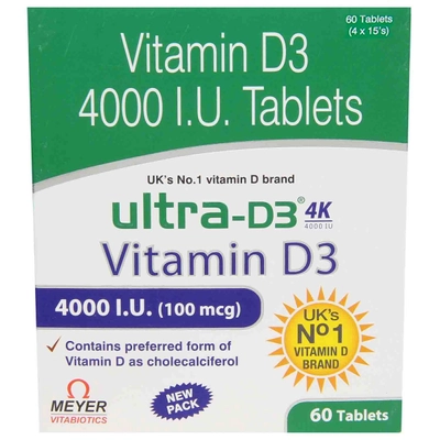 Ultra D3 4K Tablet 15's, Pack of 15 TABLETS