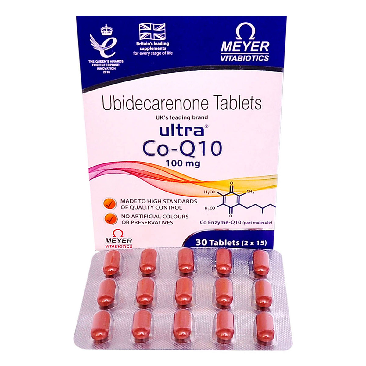 Ultra Co-Q10 100 mg Tablet 15's, Pack of 15 TABLETS Ultra Co-Q10 100 mg Tablet 15's, Pack of 15 TABLETS