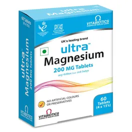 Ultra Magnesium 200 mg Tablet 15's, Pack of 15