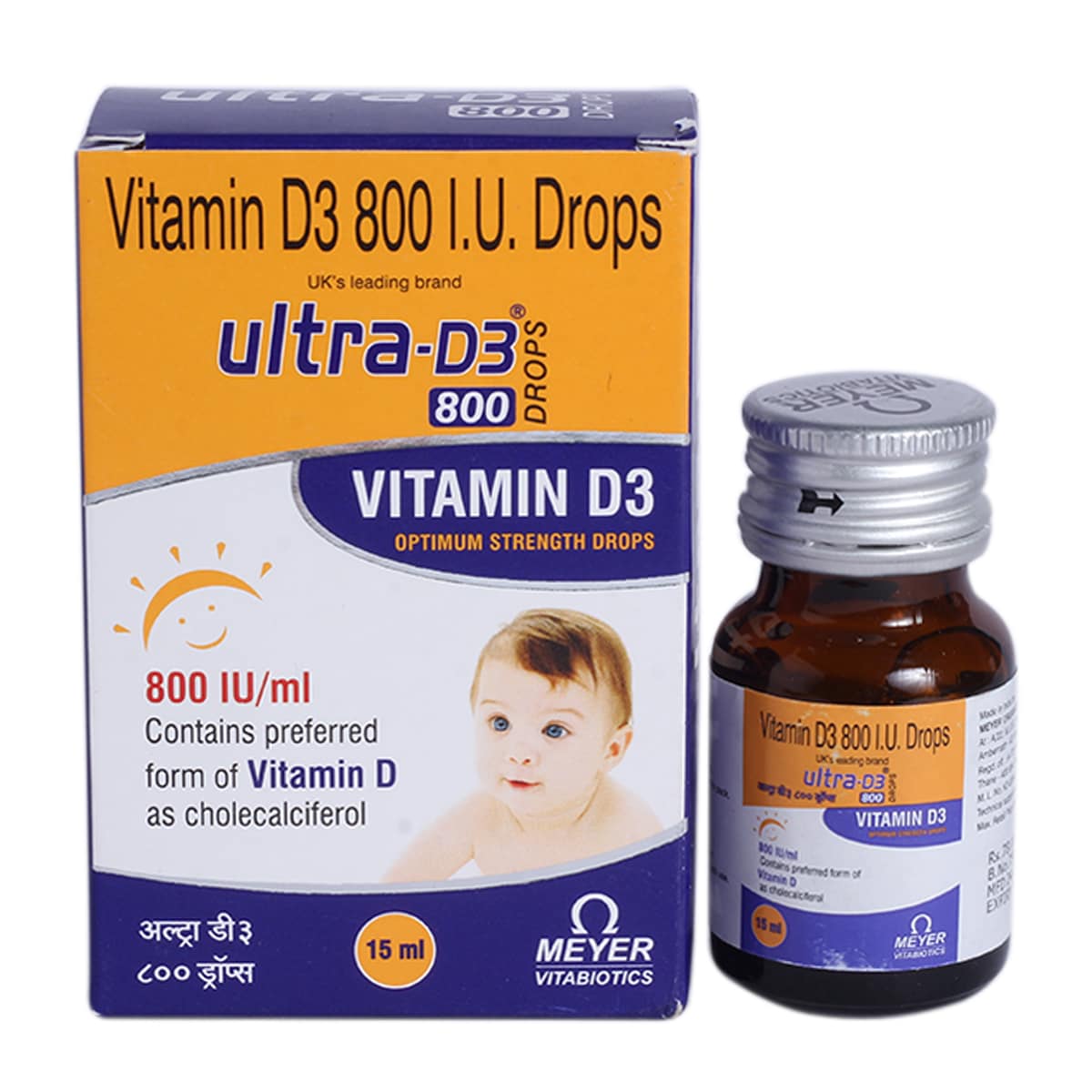 Ultra-D3 800IU Oral Drops 15 ml, Pack of 1 ORAL DROPS Ultra-D3 800IU Oral Drops 15 ml, Pack of 1 ORAL DROPS