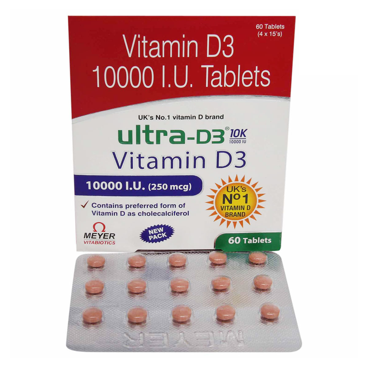 New Ultra D3 10K Tablet 15's, Pack of 15 New Ultra D3 10K Tablet 15's, Pack of 15