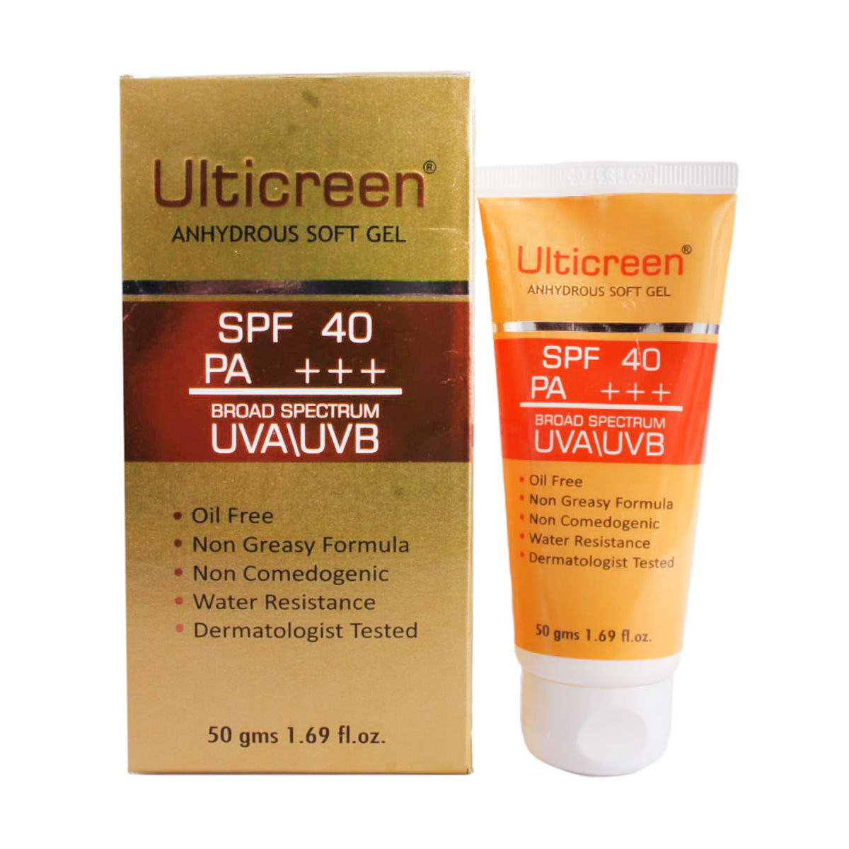 Ulticreen SPF 40 PA+++ Gel 50 gm, Pack of 1 