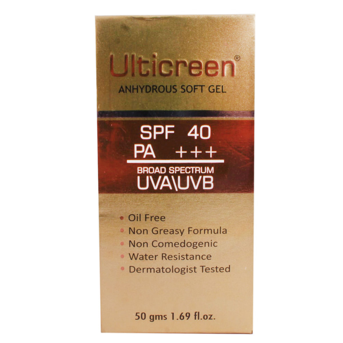 Ulticreen SPF 40 PA+++ Gel 50 gm, Pack of 1 
