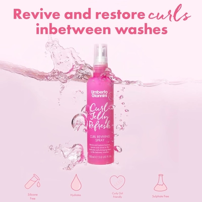 Umberto Giannin Curl Jelly Refresh Reviving Spray, 150 ml, Pack of 1