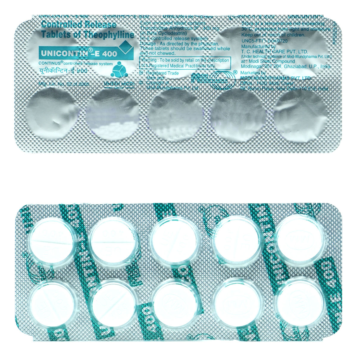 Unicontin-E 400 Tablet 10's Unicontin-E 400 Tablet 10's